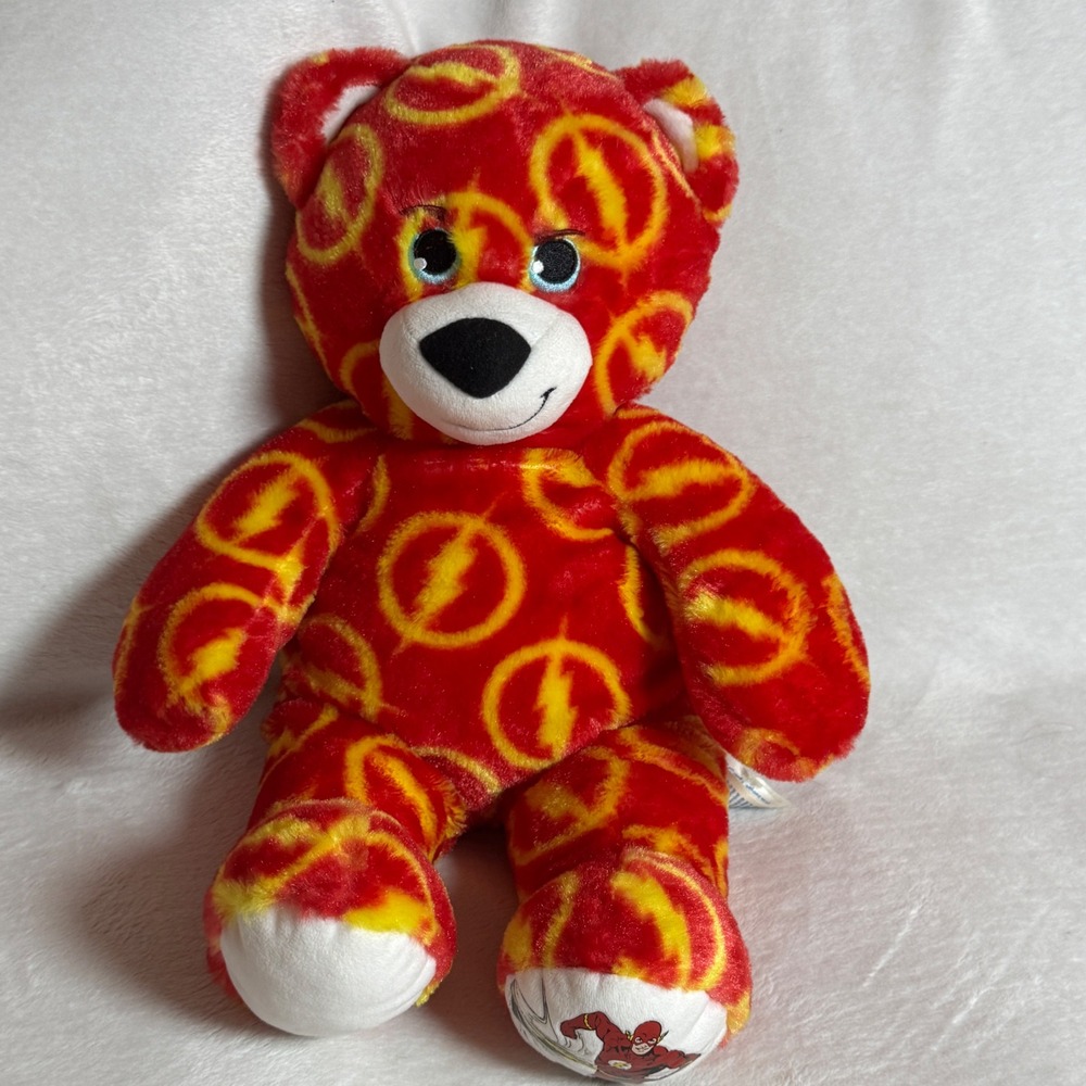 RARE-16" Build-A-Bear BAB The FLASH Plush DC Comics Justice League